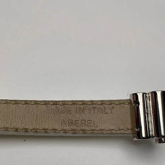 BVLGARI Double Coiled Ivory Leather Double Wrap Bracelet - Preowned